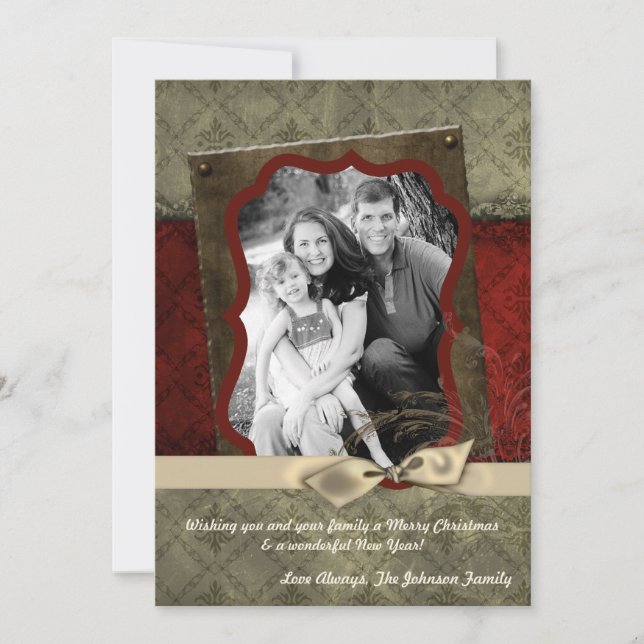 5x7 Noël XMAS Joyeux Carte photo de vacances (Devant)