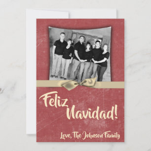 5x7 Noël XMAS Red Grunge Disstress Carte photo