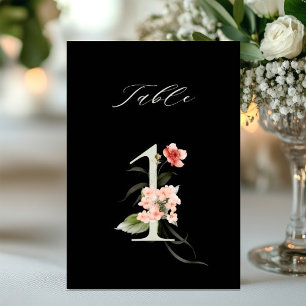 5x7 Numéro Botanique Floral 1, Numéro de Table Noi