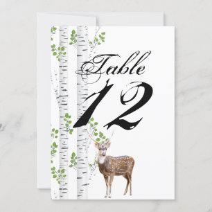 5x7 Numéro de tableau Carte Deer Doe Buck Woodland