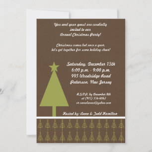 5x7 Plan forêt verte Invitation