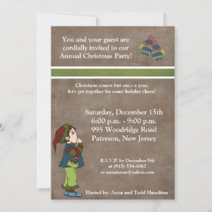 5x7 Recherche de gants d'hiver Invitation