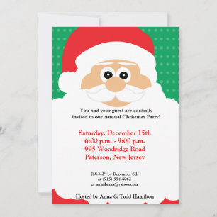 5x7 Santas Beard Noël Invitation