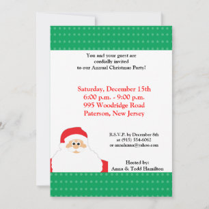 5x7 Santas Beard Noël Invitation