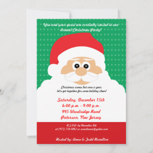 5x7 Santas Beard Noël Invitation