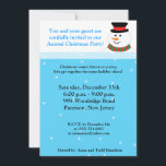 5x7 Snowman Invitation<br><div class="desc">Cette invitation de Noël de taille 5x7 est à la fois branchée et chic. Il est imprimé sur du papier de 110 livres mat, lisse, vibrant et mat. Contient 50 % de contenu recyclé. Parfait pour vos invitations et annonces d'événements les plus formelles. Elles sont fournies avec des enveloppes blanches...</div>