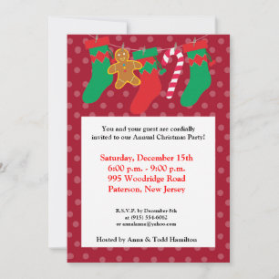 5x7 Stocking / Présente sur Invitation sur place d