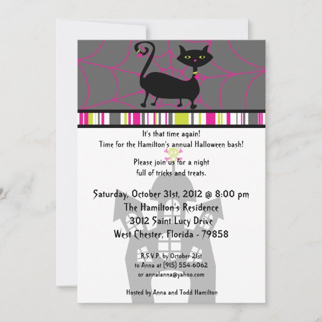 5x7 Witchays Halloween Party Invitation (Devant)