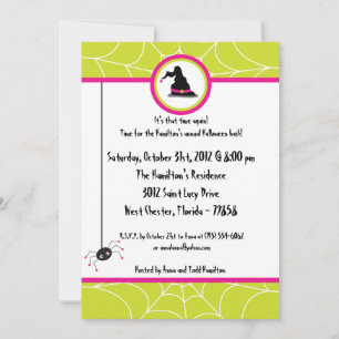 5x7 Witchays Halloween Party Invitation