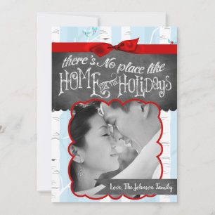 5x7 XMAS Carte photo d'hiver pour oiseaux de Noël