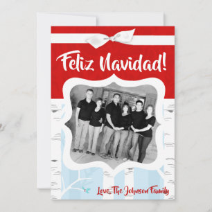 5x7 XMAS Carte photo d'hiver pour oiseaux de Noël