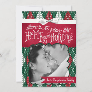 5x7 XMAS Carte photo vert doux Noël moche