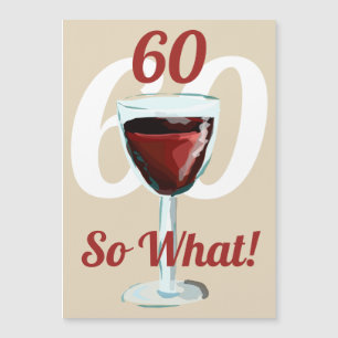 60 Alors quel Motivational Red Wine 60e Anniversai