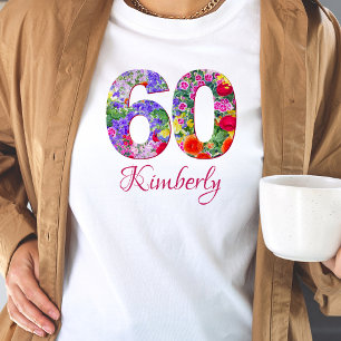 60 ans fleuri invité d'honneur t-shirt