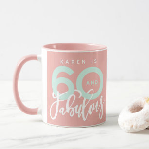 60 et fabuleuse mug d'anniversaire