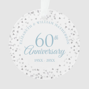 60e Anniversaire Coeurs Confetti