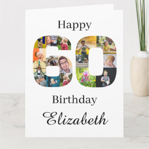 60e anniversaire Créez votre propre Carte photo In