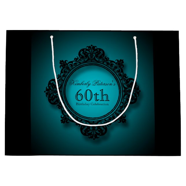 60e anniversaire de célébration Sac cadeau personn (Devant)