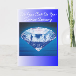 60e anniversaire de Mariage Carte Diamond