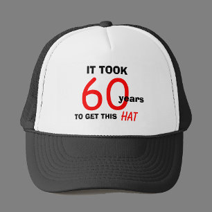 60e anniversaire Gag Cadeaux Casquette pour hommes