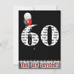 60e anniversaire Invitation de fête