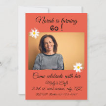 60e anniversaire Invitation élégante et dynamique