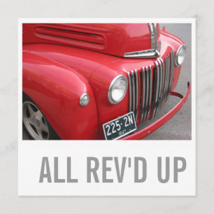 60e anniversaire Invitations Camion Lover All Rev'