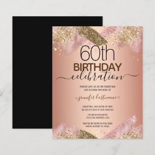 60e anniversaire Pink Parties scintillant Party Bu