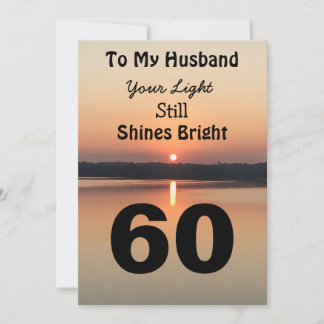 60e anniversaire pour mon mari Black Gold Sunrise