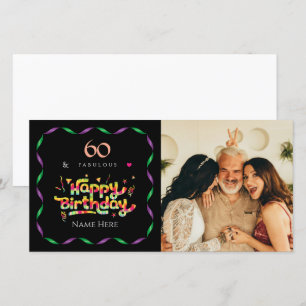60e anniversaire pour quelqu'un Fabulous Photo per