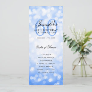 60e anniversaire Programme Marine Blue Bokeh Merci