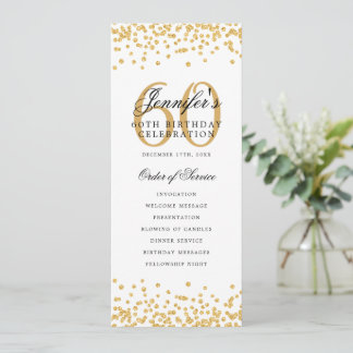 60e Anniversaire Programme Merci Or