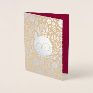 60e anniversaire Real Foil Cartes de voeux de luxe