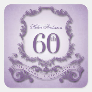 60e anniversaire Stickers personnalisés