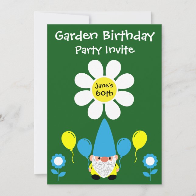 60e anniversaire Summer Garden Party Invitation (Devant)
