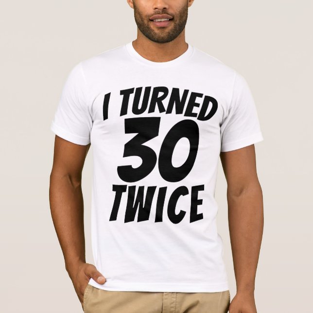 60E ANNIVERSAIRE TOURNÉ 60 DEUX FOIS T-SHIRT (Devant)