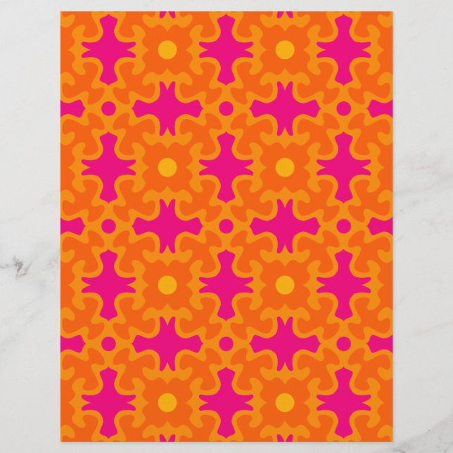 60s 70s retro mod paper print (Devant)