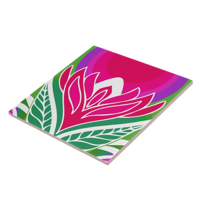 60s les années 70 rétro motif céramique carreaux (Côté)