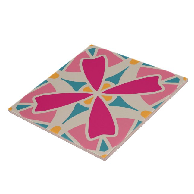 60s les années 70 rétro motif céramique carreaux (Côté)