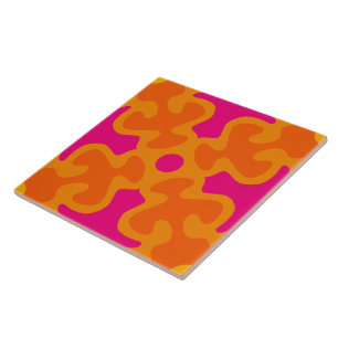 60s les années 70 rétro motif céramique carreaux