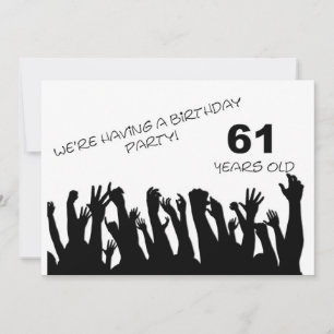 61e invitation à la fête avec foule