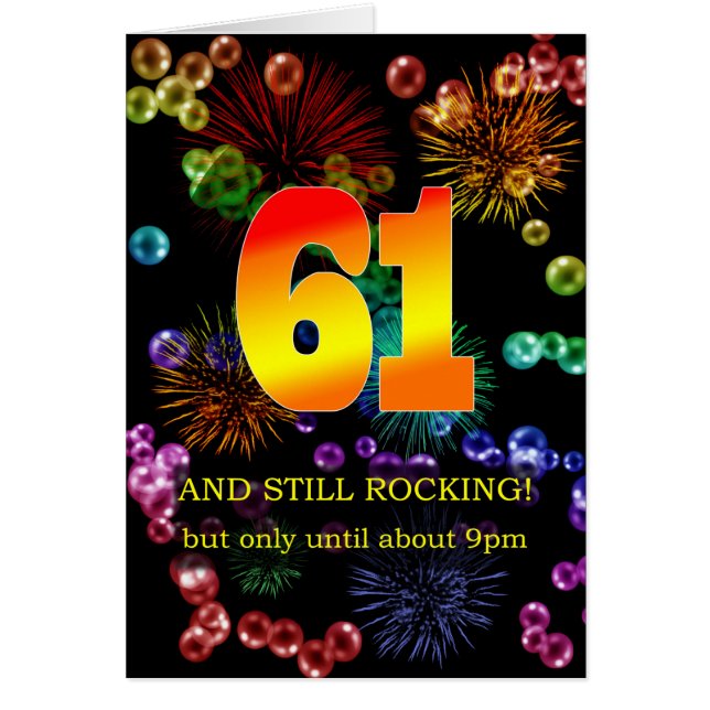 61st Birthday Still Rocking (Devant)