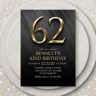 62e Invitation d'anniversaire