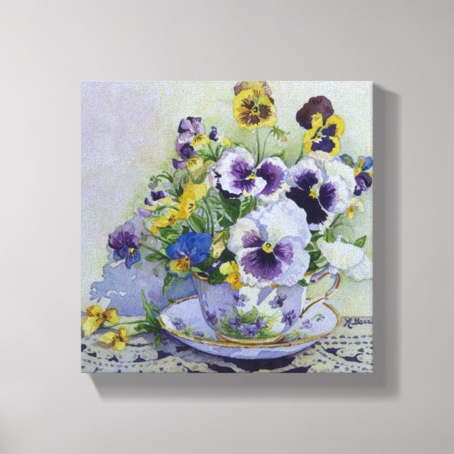 6300 Pansies en toile étamée (Recto)
