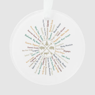 63 Carte des parcs nationaux Cadeaux US Park Campi