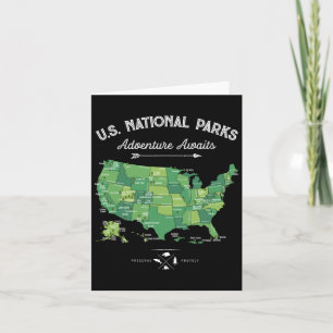 63 Parcs nationaux Carte Us Park Retro Camping Vin