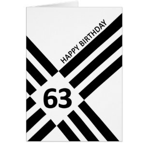 63e Diagonal Noir Line Design Anniversaire