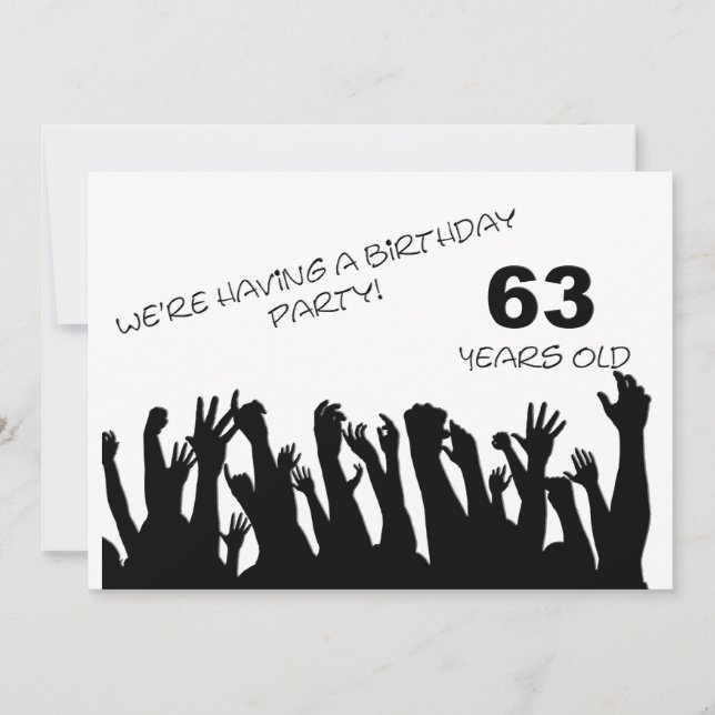 63ème invitation à la fête avec foule (Devant)