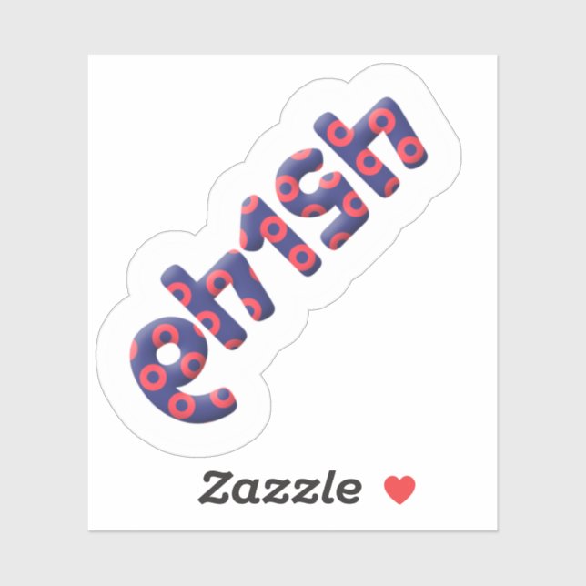 64154 Numéro Sticker pour phish (Feuille)