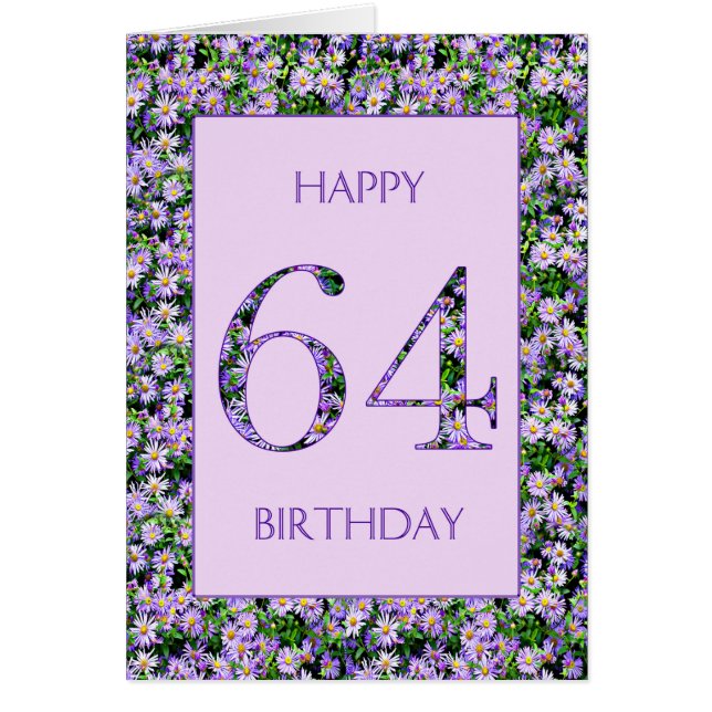 64e anniversaire de marguerites violettes (Devant)